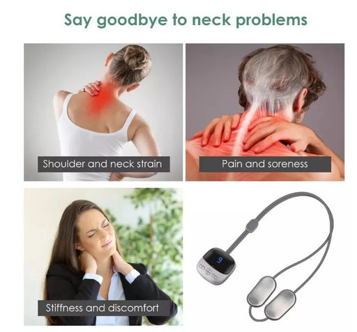 Шейный массажер импульсный 9 режимов - Buro фото 2