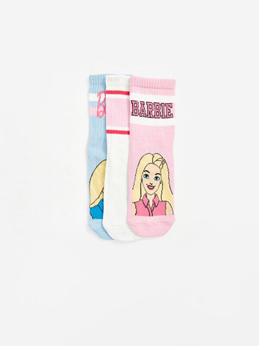 Barbie Desenli K?z ?ocuk Soket ?orap 3l? - Waikiki фото 2