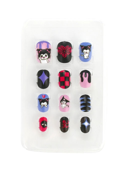 Накладные ногти детские «Забавная кошечка», набор 12 шт.