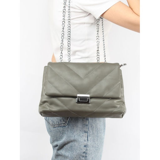Сумка женская искусственная кожа UMUP-6288, 1отд, плечевой ремень, серый SALE 258714 - Adelia фото 5