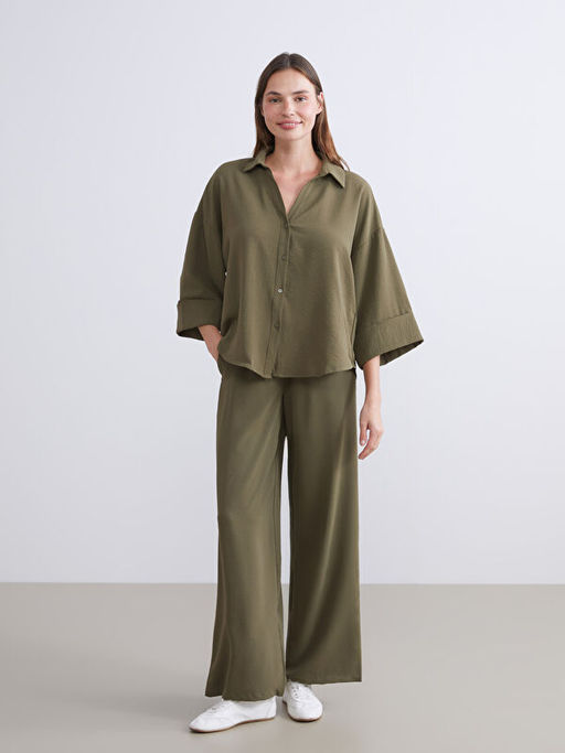 Dokulu Oversize Kad?n G?mlek