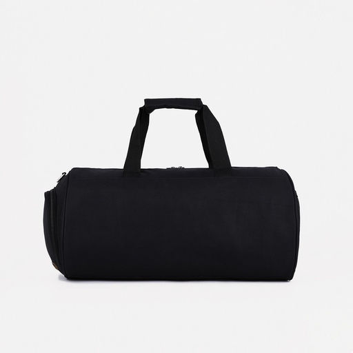 Сумка спортивная на молнии, отдел для обуви, длинный ремень, цвет чёрный - Simaland фото 3