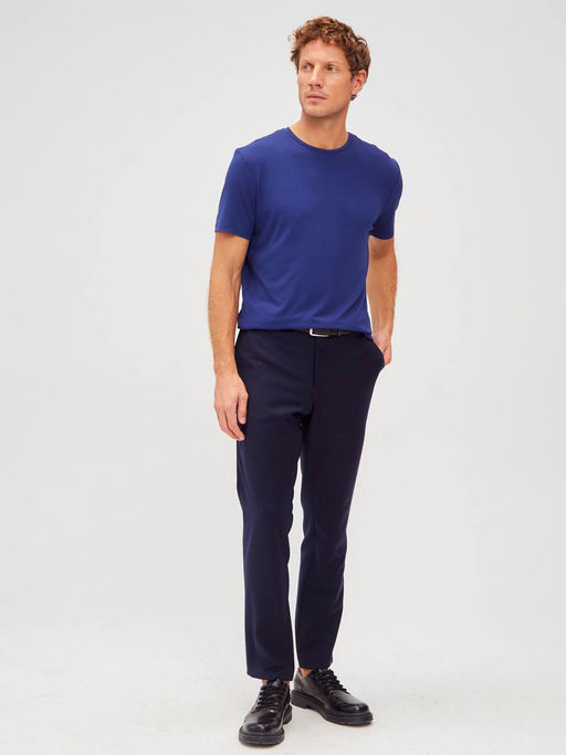 Футболка мужская короткий рукав GREG G145-V-INDIGO (синий)  фото 3