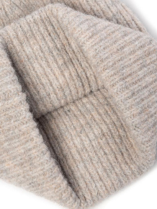 Шапка жен. шерсть+акр LB-M99005 beige melange - Labbra фото 10
