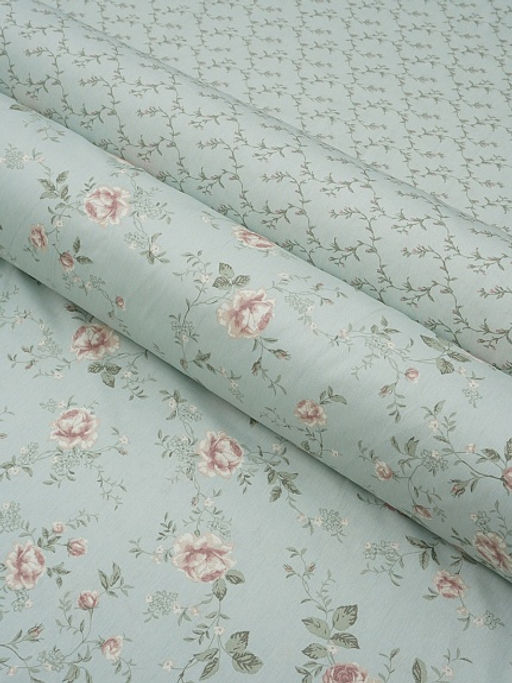 Сатин Элегия цветения - бутончики, (комп), ш.2.35м, хлопок-100%, 110гр/м.кв - Купава фото 8