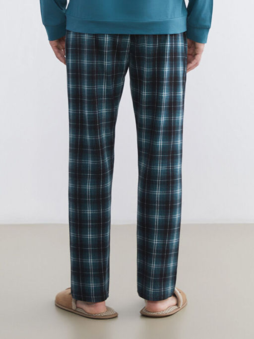 Standart Kal?p Ekose Erkek Pijama Alt