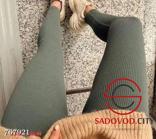 Женские лосины в рубчик