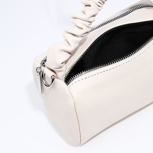 Сумка-багет на молнии, цвет молочный - Simaland фото 7