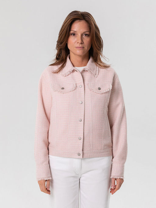 Жакет бомбер с декоративной бахромой - Stilla фото 3