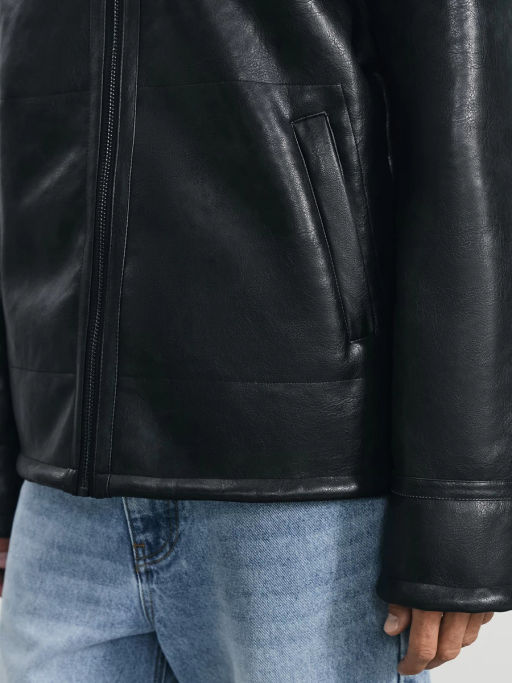 Дубленка из экокожи / Zarina