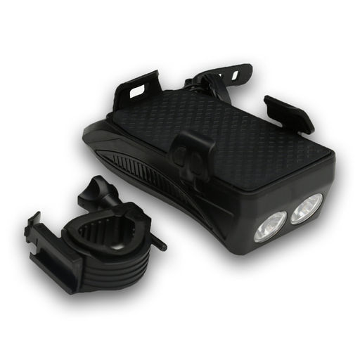 Фонарь велосипедный аккумуляторный,400 лм,2000 мАч,10 Вт,LED,3 режима,с сигналом,черный - Simaland фото 3