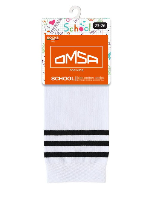 OMSAkids Gambaletto 31P10 гладь полоски - bianco