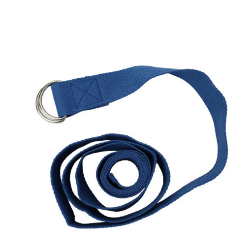 Ремень для йоги и стретчинга 183X3.8 / Синий / YB183-BB / уп 50 шт - Галеонтрейд фото 2