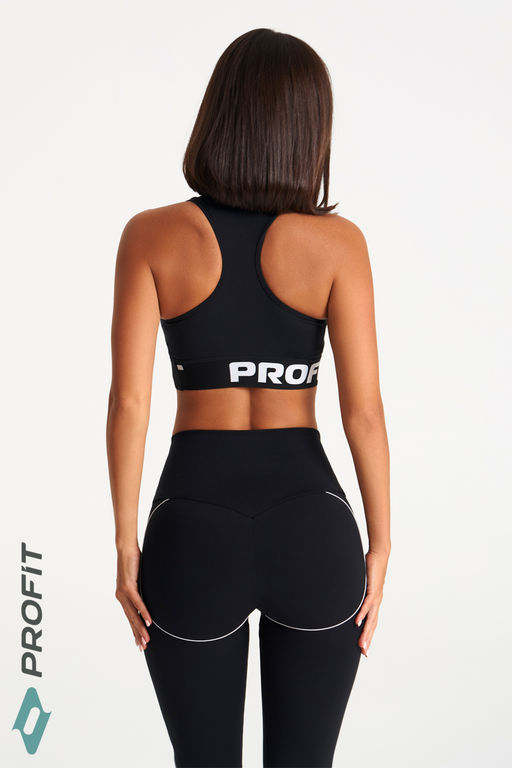 Спортивный топ с кантом, черный, tb.240.001 - Profit фото 4