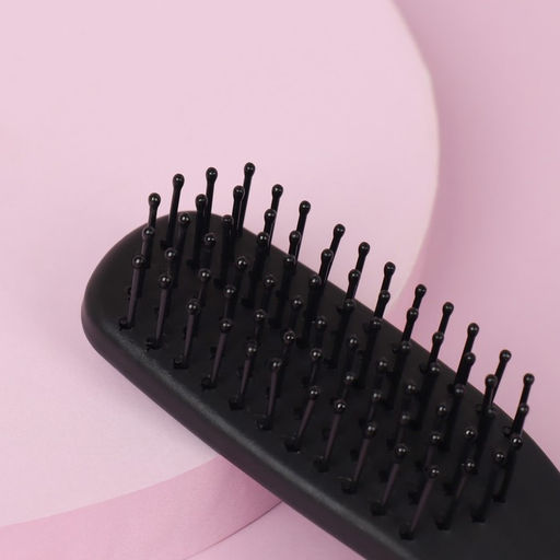 Расчёска массажная, 3.5×13.2 (±1) см, чёрная