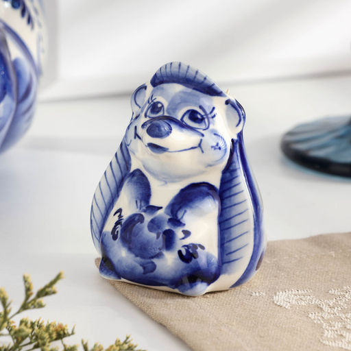 Подставка для зубочисток Ёж, фарфор гжель - Simaland фото 2