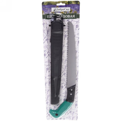 Пила садовая "Идеальный сад" лезвие 27см с чехлом ДоброСад
