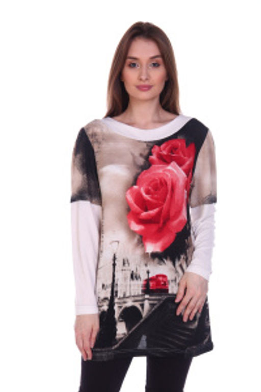 249 Туника "Красные розы"