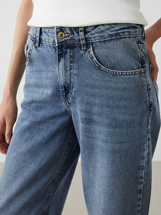 Baggy Fit Kad?n Jean Pantolon