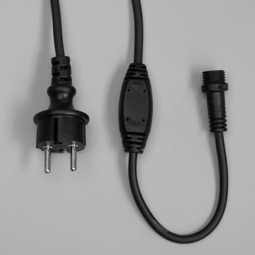 Гирлянда «Бахрома» 3×0.6 м, IP65, УМС, тёмная нить каучук, 108 LED, свечение синее, 220 В