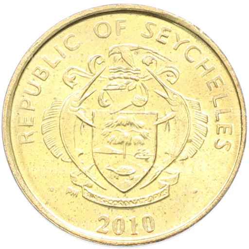 Монета 5 центов 2010 года Сейшелы