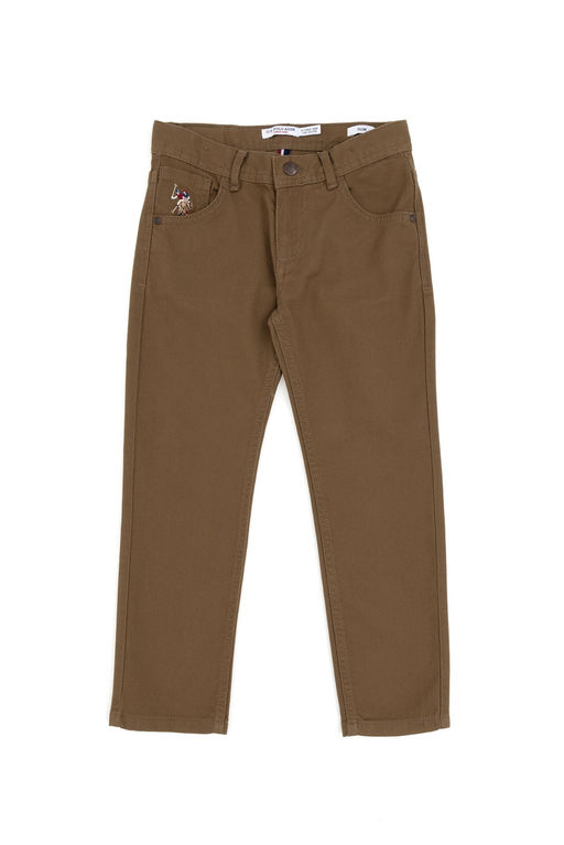 Брюки цвета хаки для мальчиков из парусины Неожиданная скидка в корзине - U.s. polo assn фото 2
