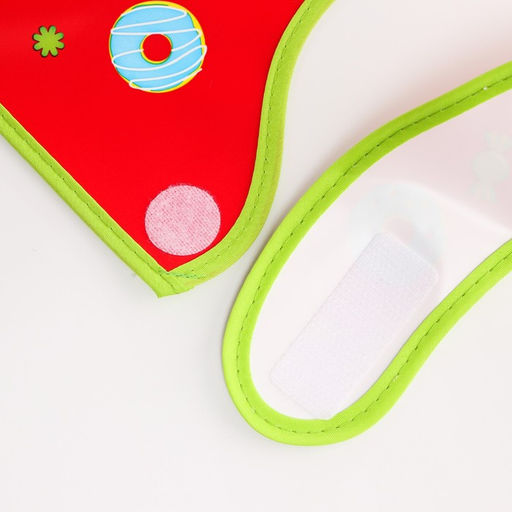 Нагрудник для кормления Крошка Я «Candy Bar» непромокаемый на липучке, с карманом