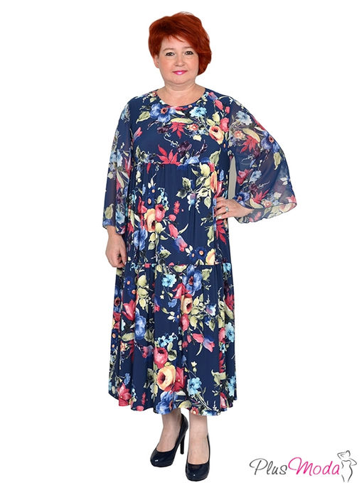 Платье Модель №1558 размеры 44-84 - Plusmoda фото 2