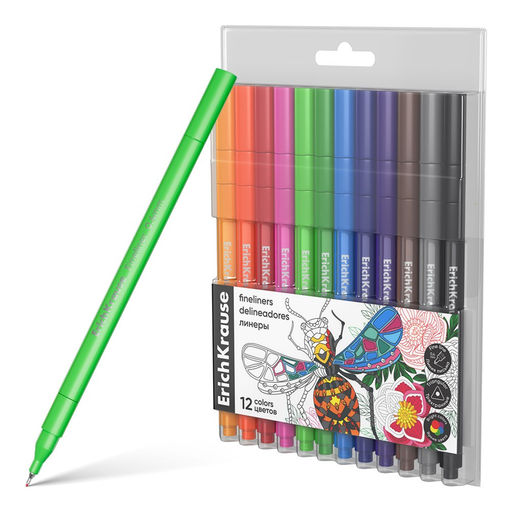 Набор линеров ErichKrause "Art Spirit" 12цв. (62949)