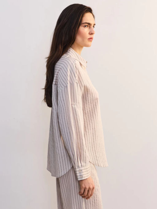 Блуза оверсайз из вискозы с длинным рукавом ZR2605012013-60 / Zarina