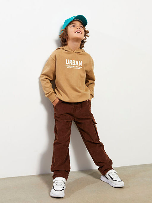 Beli Lastikli Basic Kadife Erkek ?ocuk Pantolon - Waikiki фото 2