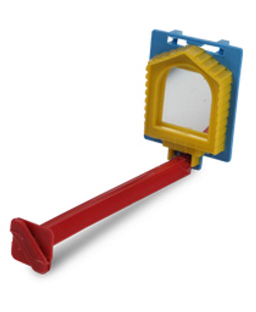 Жёрдочка д/птиц пластик. с зеркалом (Бриллиант)