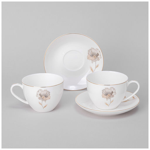 ЧАЙНЫЙ НАБОР LEFARD INSPIRATION ЗОЛОТОЙ ЦВЕТОК НА 2 ПЕР. 4 ПР. 260 МЛ