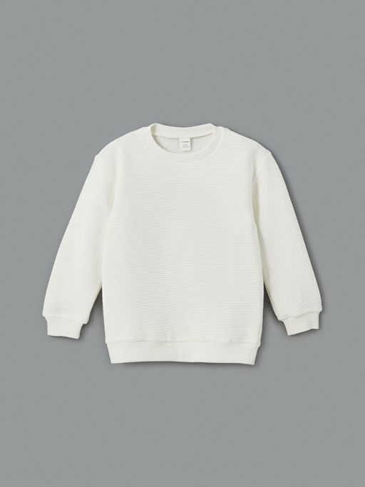 Bisiklet Yaka Basic Erkek ?ocuk Sweatshirt