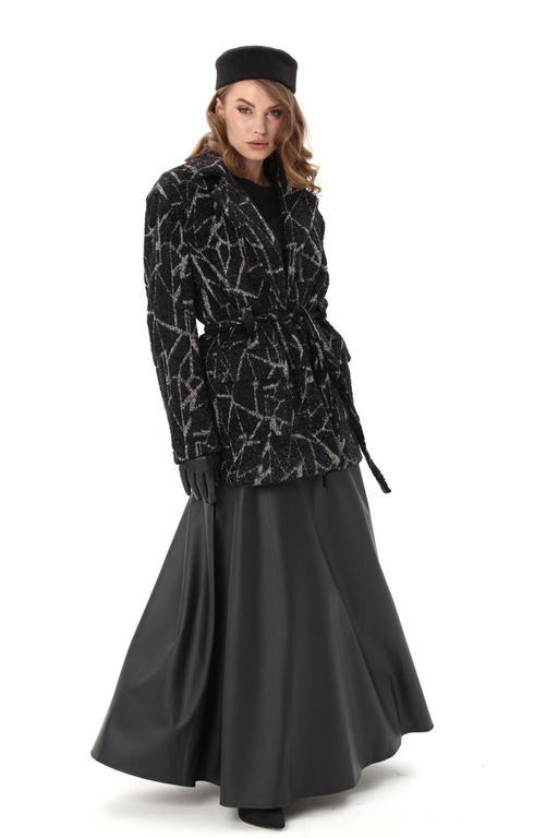 Кардиган NIKVA н1006-1 черная геометрия  фото 6