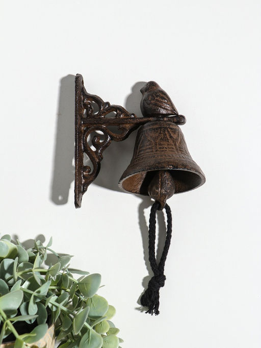 Колокол сувенирный чугун "Маленькая птичка" 11,5х7,5х12 см