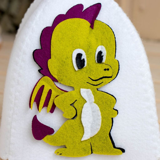 Шапка для бани с детской аппликацией Дракоша - Simaland фото 2