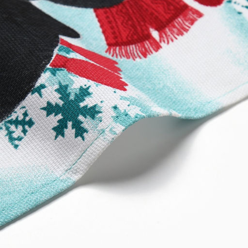 Набор новогодних кухонных полотенец Доляна «Снежного настроения » 35×60 см-2 штуки, 100% хлопок