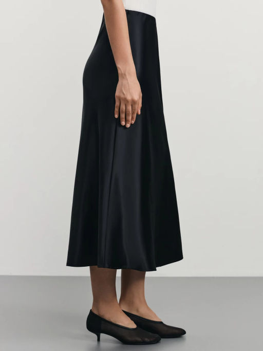 Атласная юбка миди / Zarina  фото 4