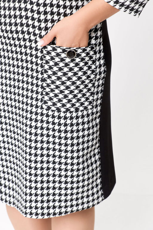 Блуза Swallow 803.2 черный+серебряный узор фото 998