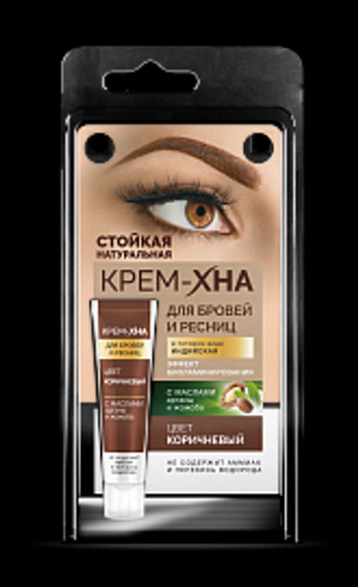 ФК/ Краска д/бровей и ресниц "Крем-хна Индийская " т.Коричневый (5мл).18 /арт-1226/