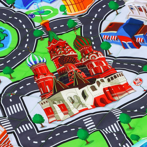 Игровой коврик - сумка для детей «Дороги», 2 в 1, 200×155 см, Крошка Я