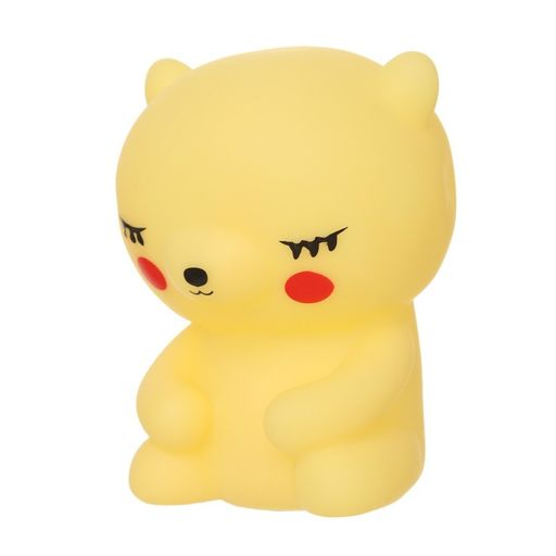 Ночник "Медвежонок" LED от батареек 3xLR44 желтый 7х7х11,5 см