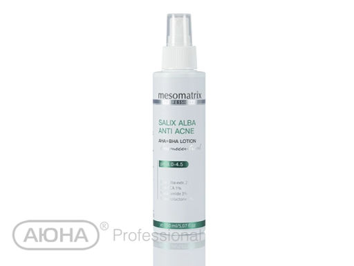 SALIX ALBA ANTI ACNE AHA+BHA, лосьон для ухода за жирной и проблемной кожей с акне и постакне - Mesomatrix фото 2