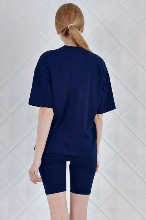 Арт. 5727 Костюм с велосипедками 42-50 (5 шт) Цвет:верх- пудра, низ- пудра