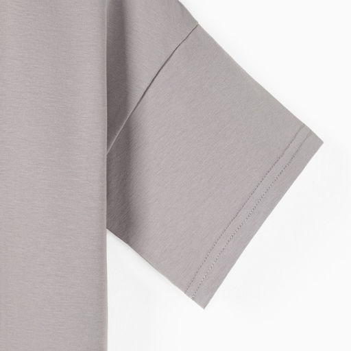 Футболка женская MINAKU: Basic line, серая, размер 44