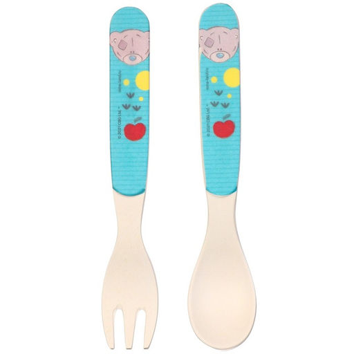 Набор детской бамбуковой посуды, 3 предмета: тарелка, вилка, ложка, Me To You  фото 6