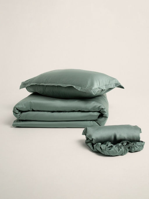 Пододеяльник 2-спальный SL Home, 200220 см, оливковый, тенсель - Sima-land home фото 8