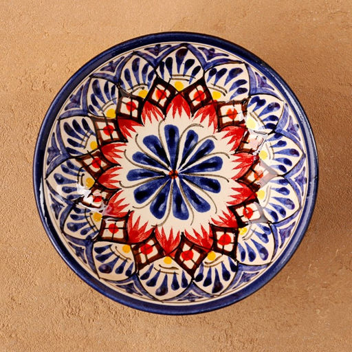 Конфетница узбекская Риштанская Керамика, 12×6 см, МИКС