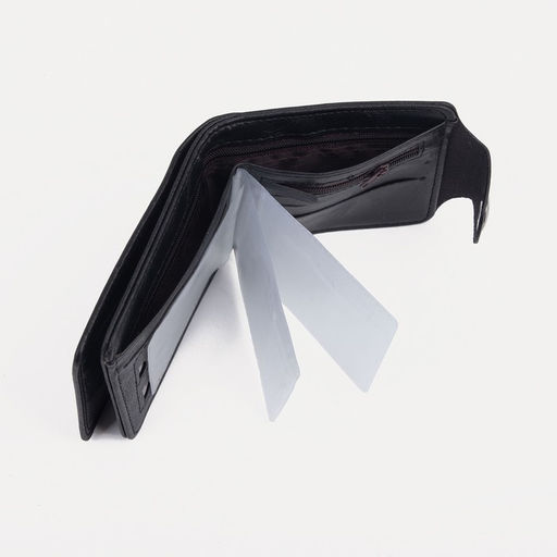 Портмоне на магните, для купюр, для карт, для монет, цвет чёрный - Simaland фото 5